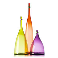 Bright Handblown Glass Bottles Modern Design