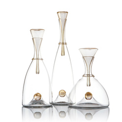 Handblown Glass Decanters for Fathers day and Wedding Gift