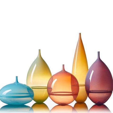 Nuvolo Vessels contemporary handblown glass by Vetro Vero www.vetrovero.com
